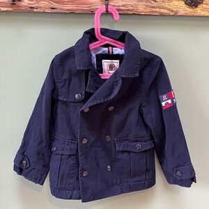 Jacadi Paris Kids‎ Navy Blue Double Breasted Jacket | Size 6A